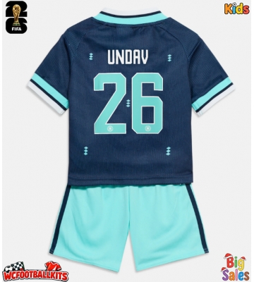 Germany Deniz Undav #26 Replica Away Stadium Kit for Kids World Cup 2026 Short Sleeve (+ pants)